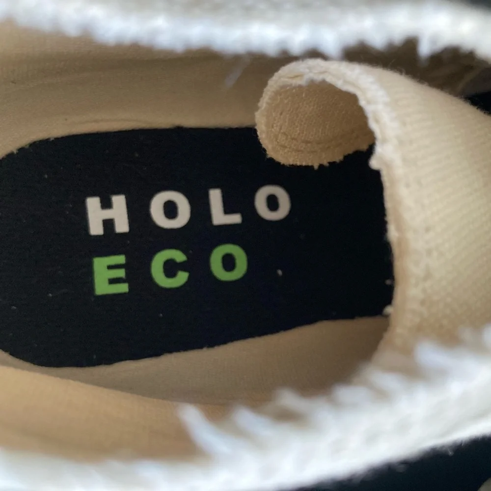 NWT HOLO Footwear ECO Canvas Slip-On Sneakers Size 5 Ivory